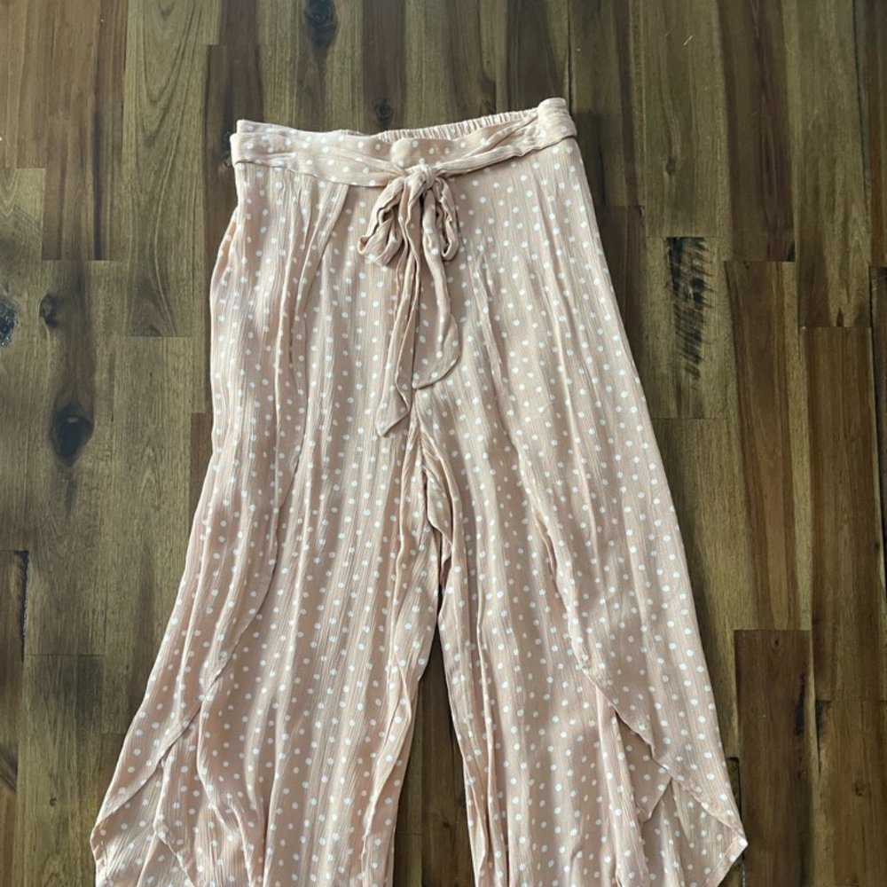 Pink Polka dot Pants
